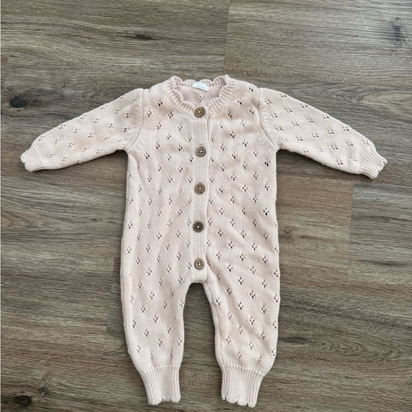 Jamie Kay Soft Pink Knit Baby Outfit - Picture 2 of 9